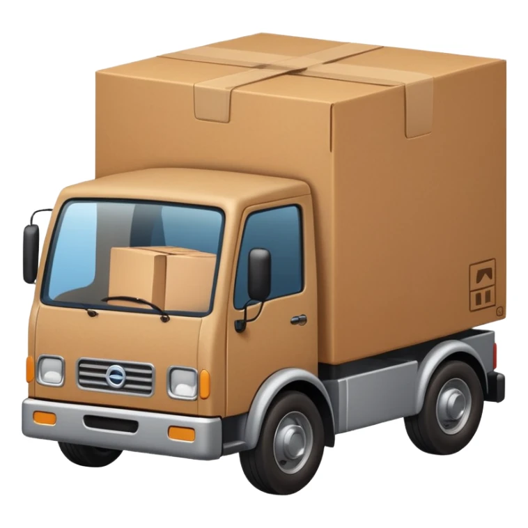 Iphone emoji style + package(box) with truck sticker