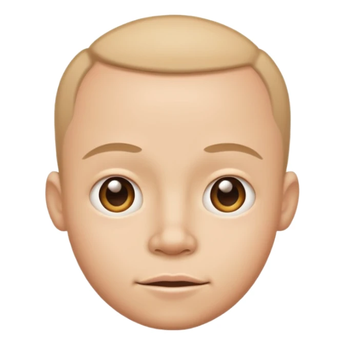 Funny caricature style cartoon, big head small body sticker