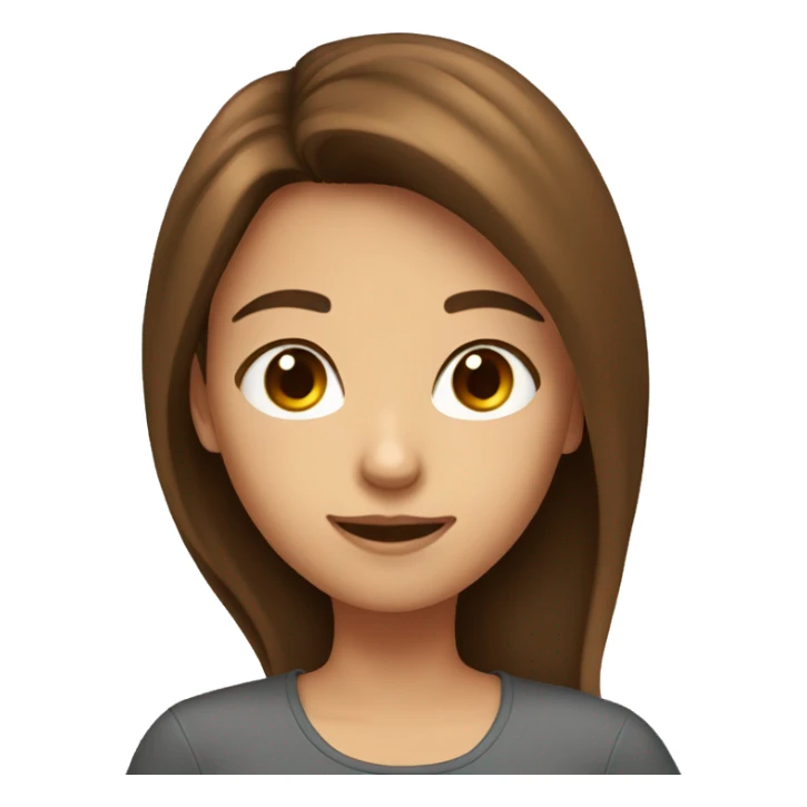 A Girl With Brown Hair Taking Selfies sticker