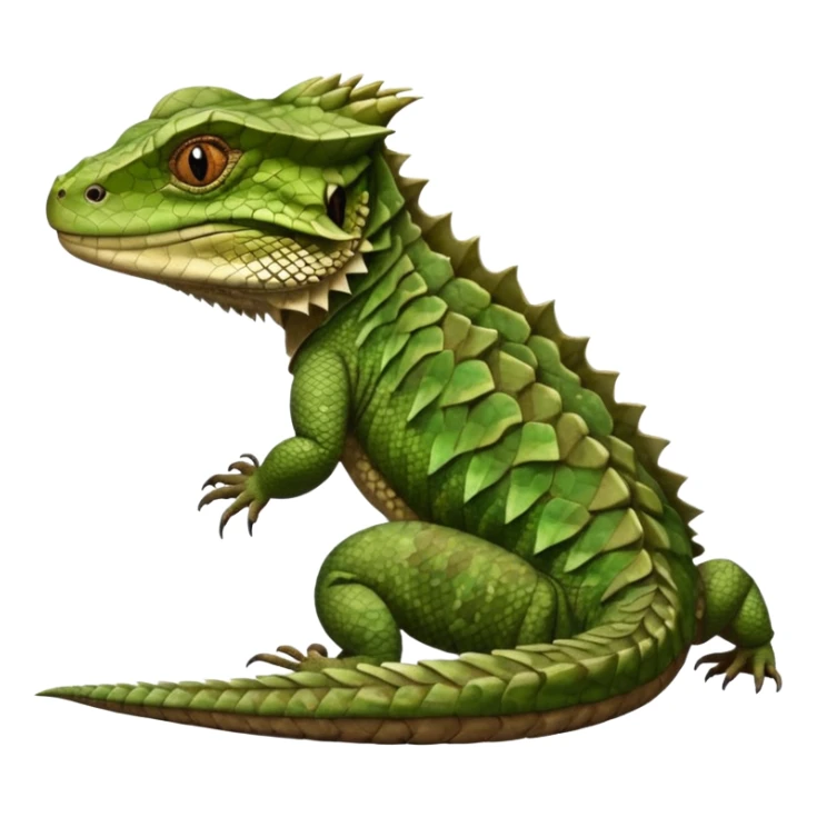 Tuatara image in professional look sticker
