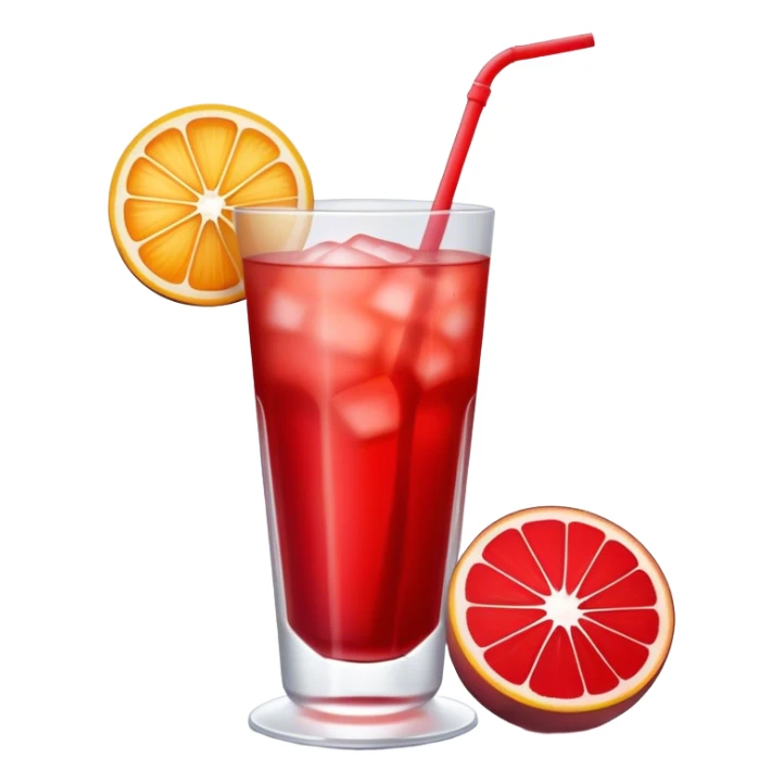 A sweet, red-colored beverage, made with fruit or syrup, often served cold and refreshing, symbolizing traditional drinks like sherbet sticker