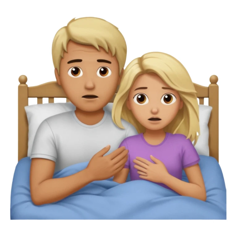 guy holding a blonde girl by her hair in bedb sticker