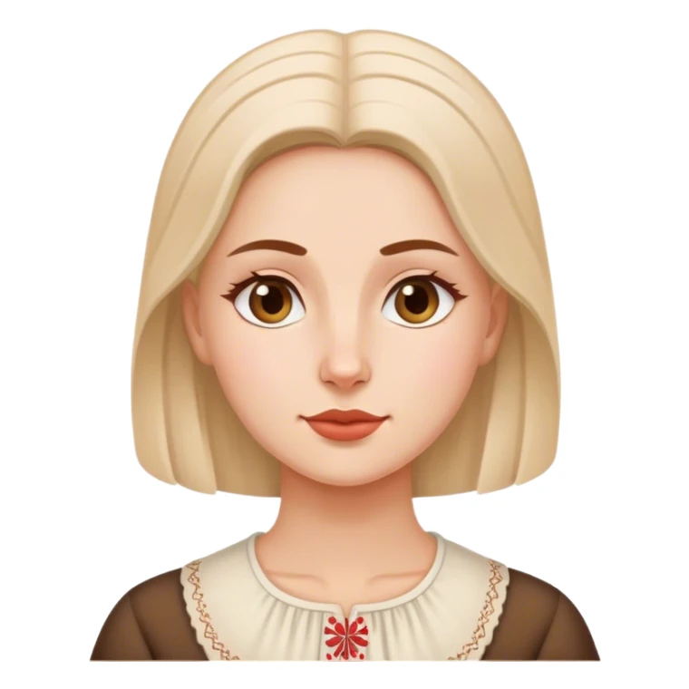 traditional polish european woman simple traditional  sticker