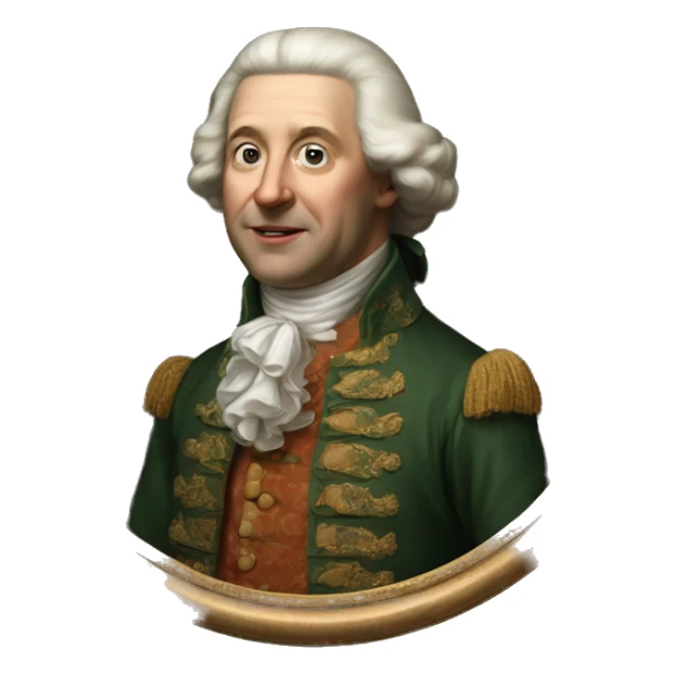 photorealistic aristocrat XVIII century sticker