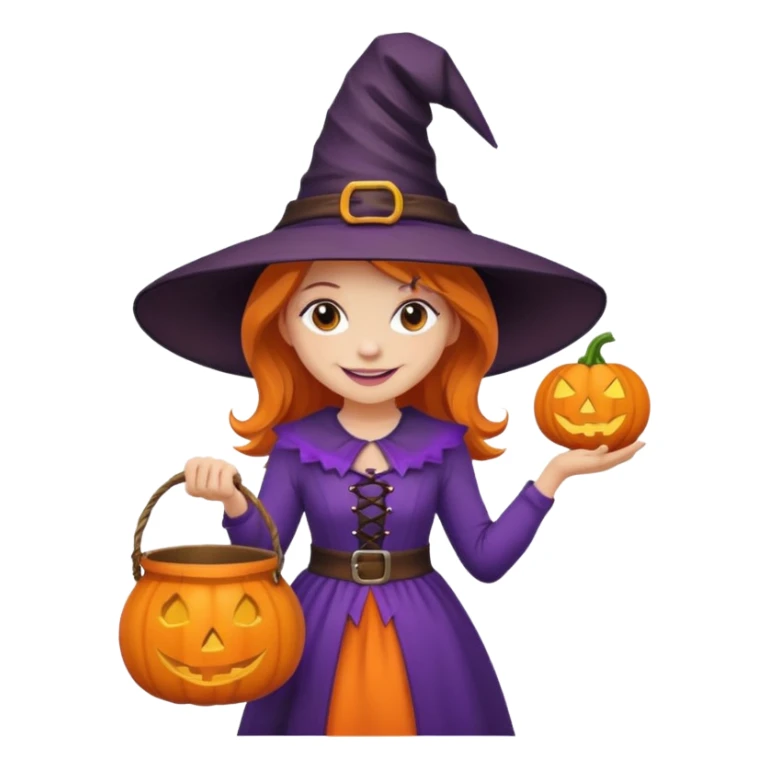 girl with hallowen costumes sticker
