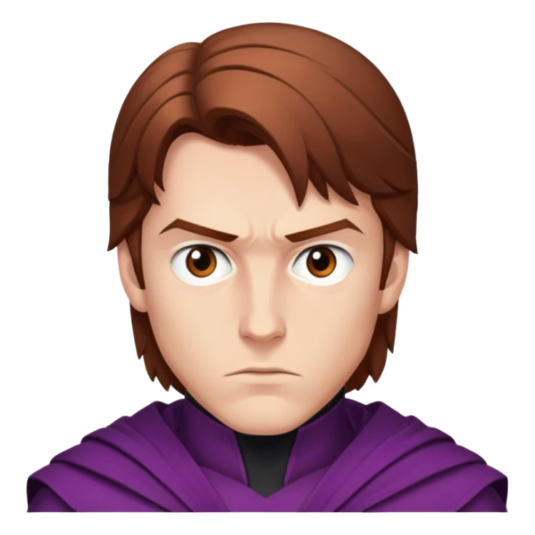 Young Erik Lehnsherr with brown hair, serious expression, before becoming Magneto sticker
