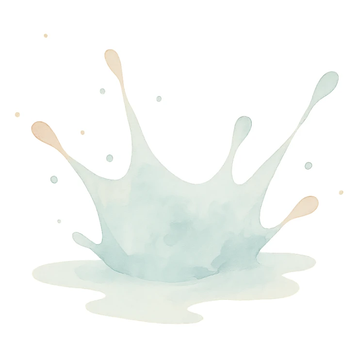 a splash of water sticker