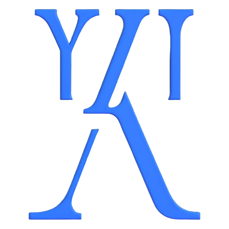 Roman numeral II, royal blue, white, and silver colors sticker