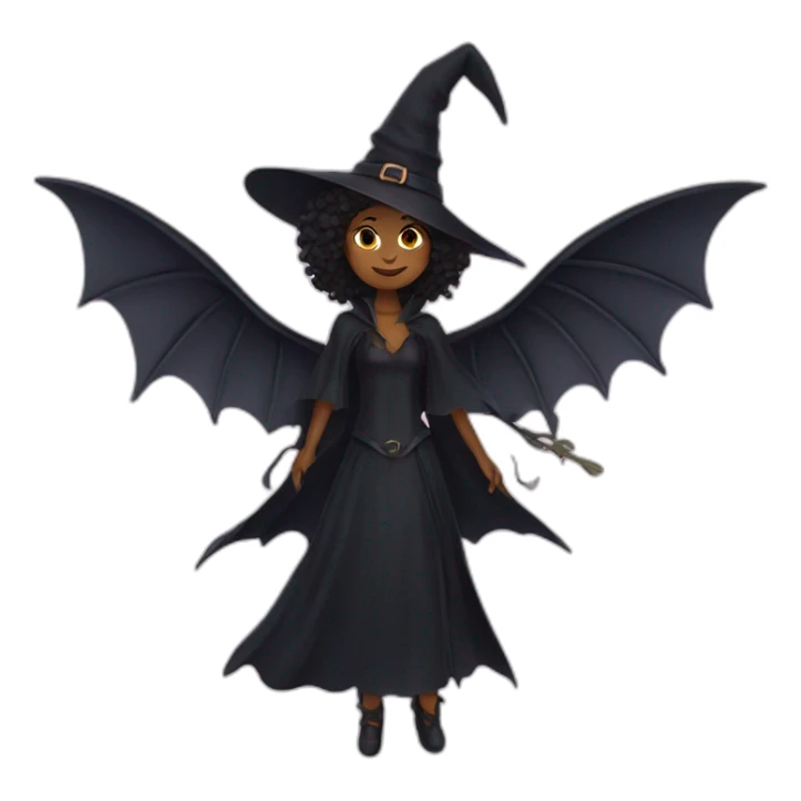 witch with wings sticker