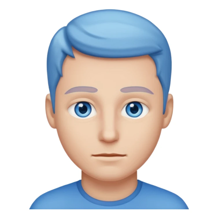 🤵🏼bu emojide sadece göz rengini mavi yap sticker