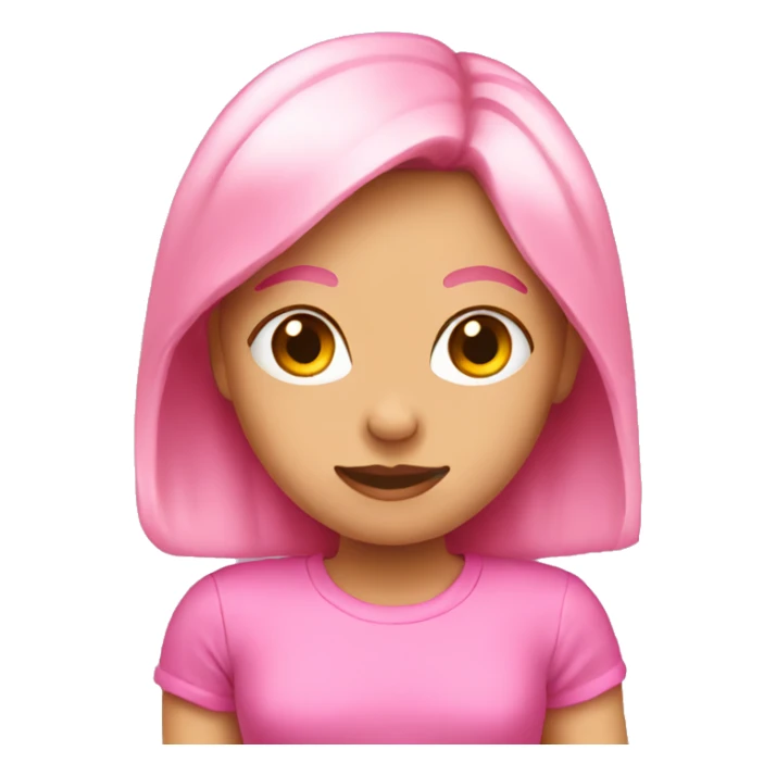 girlie pink emoji  sticker