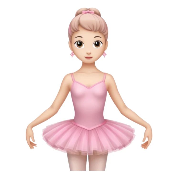 Ballerina full body pink sticker
