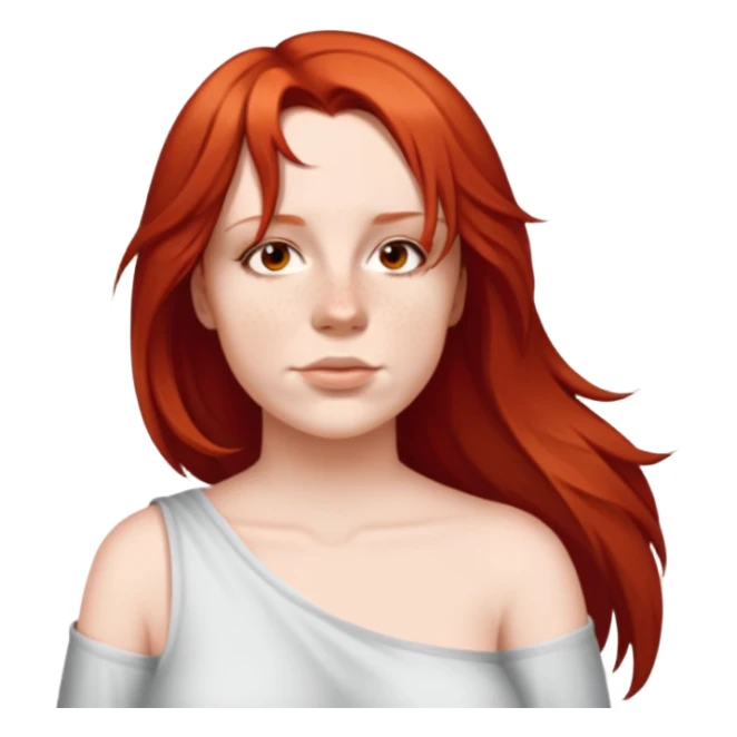 female, lstraight hair to the shoulder sticker