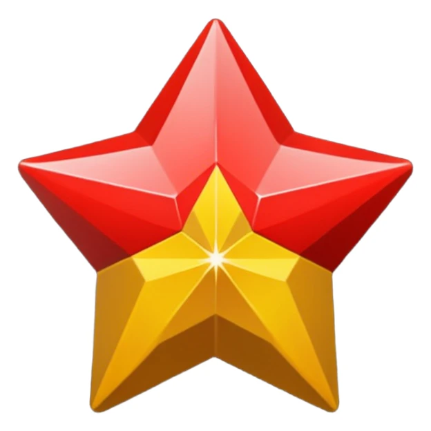 une étoile de david rouge dans un fond noir sticker