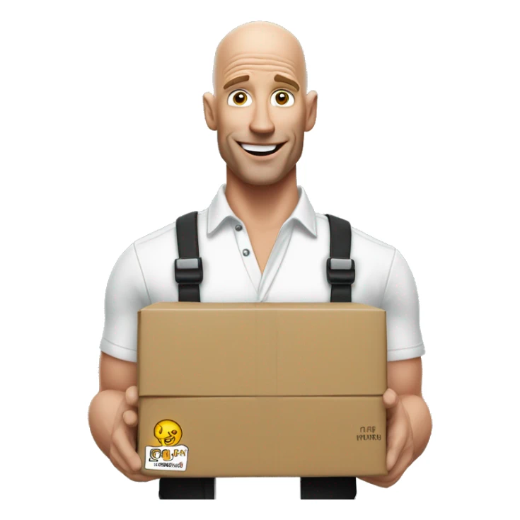 johnny sins actor dresses as a delivery guy sticker