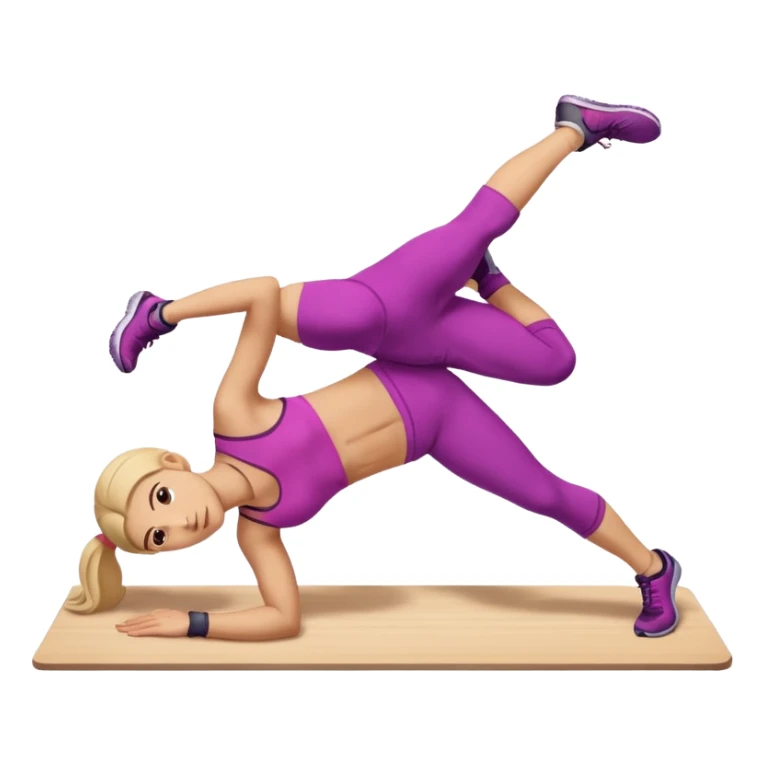 girl working out abs workout plank  sticker
