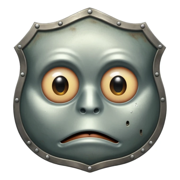 you know the emoji "sadge". i want a shield with that same expression and face :shieldge: like a sad shield but it needs to be sad not smiling
and eyes/etc need to look like the pepe sad sticker