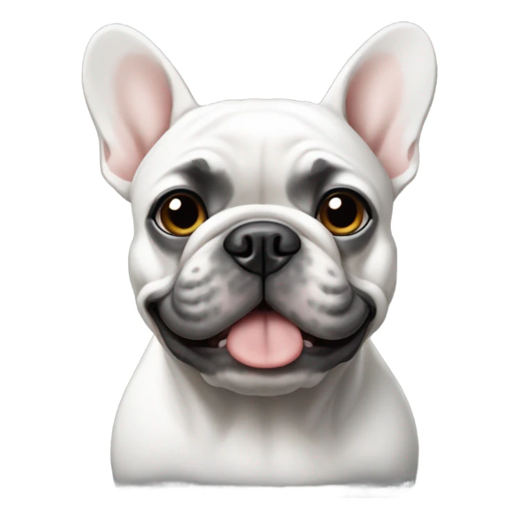 Grey and white French bulldog sticker