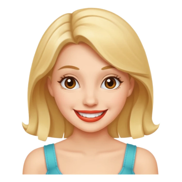 Flirty woman sticker