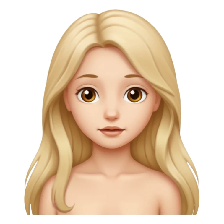 a fully naked girl sticker