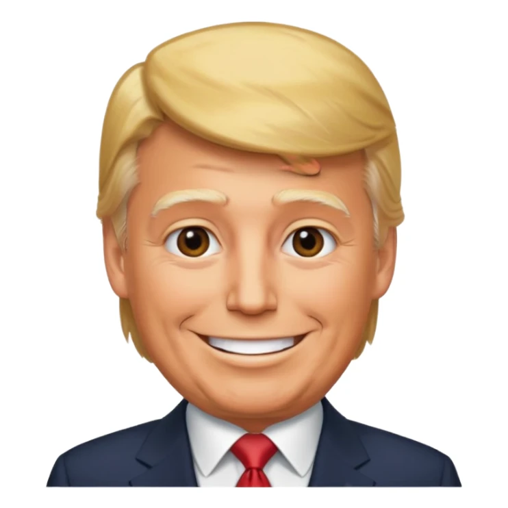 happy president trump sticker