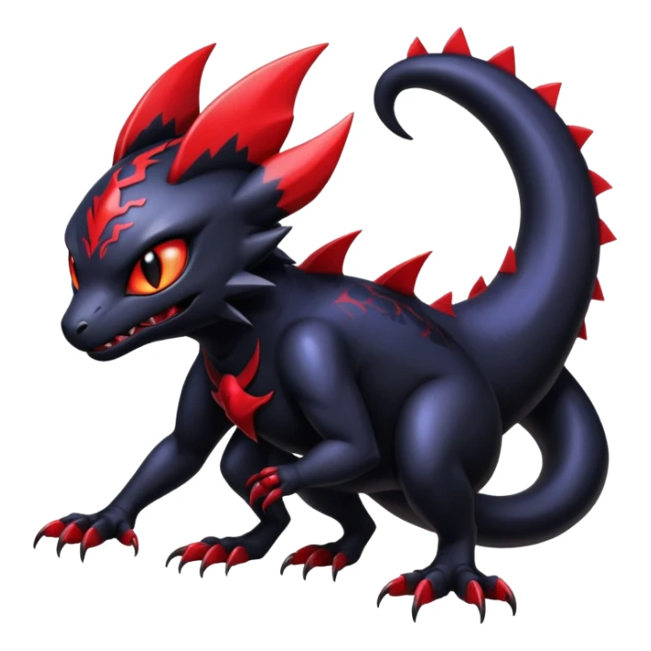 Shiny Epic Badass Gothic Noibat-Salandit-Litten-Hybrid sticker