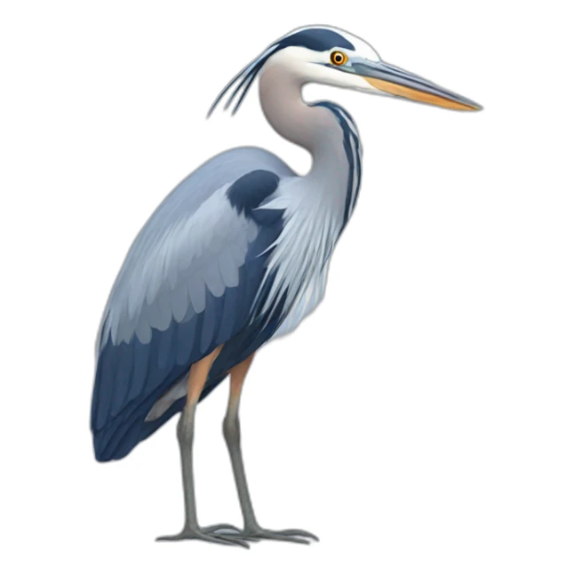 Blue heron sticker