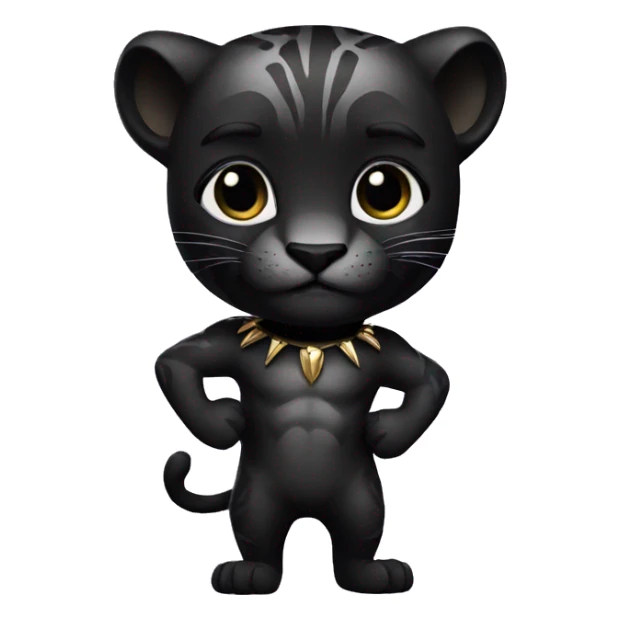 A black panther holding the number 0 in its paws sticker