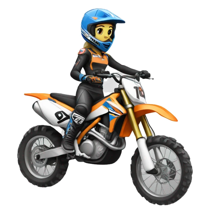 motocross women sticker