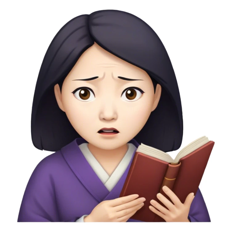 crazy midddle aged asian scary women prophecy sticker