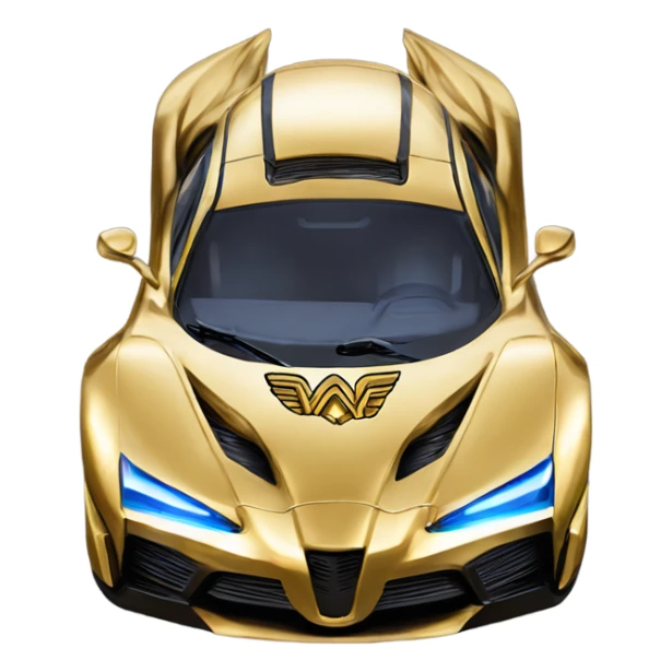 Wonder Woman C-3PO muscular Toyota 86 hypercar sticker