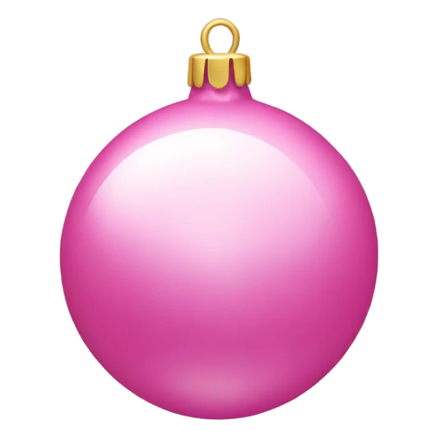 pink christmas ball ornament sticker
