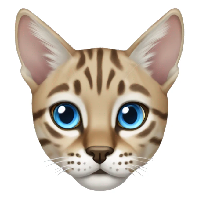 Lynx bengal cat with light Blue eyes sticker