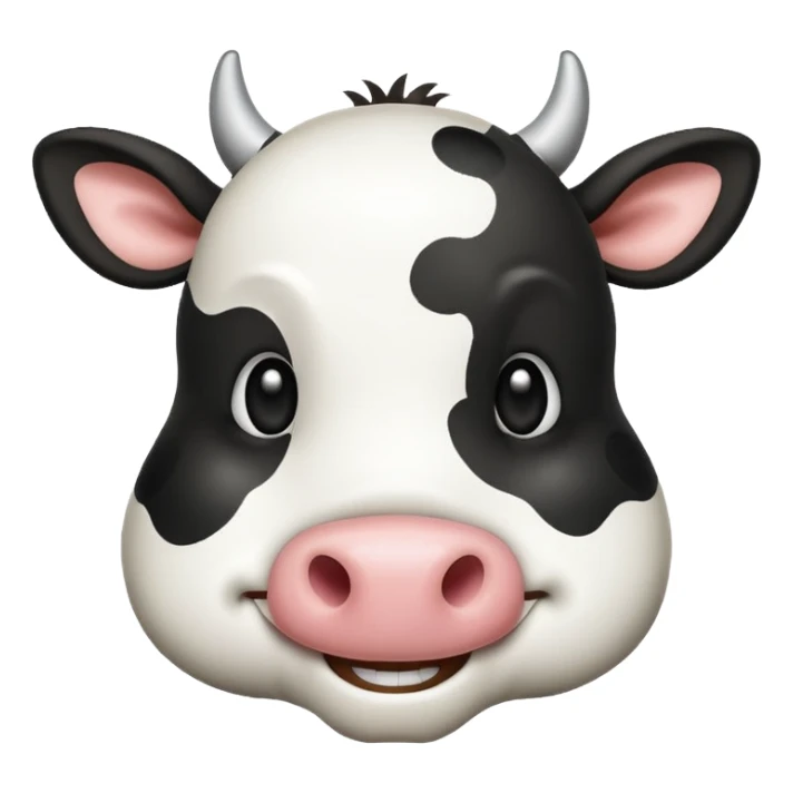 emoji cow sticker