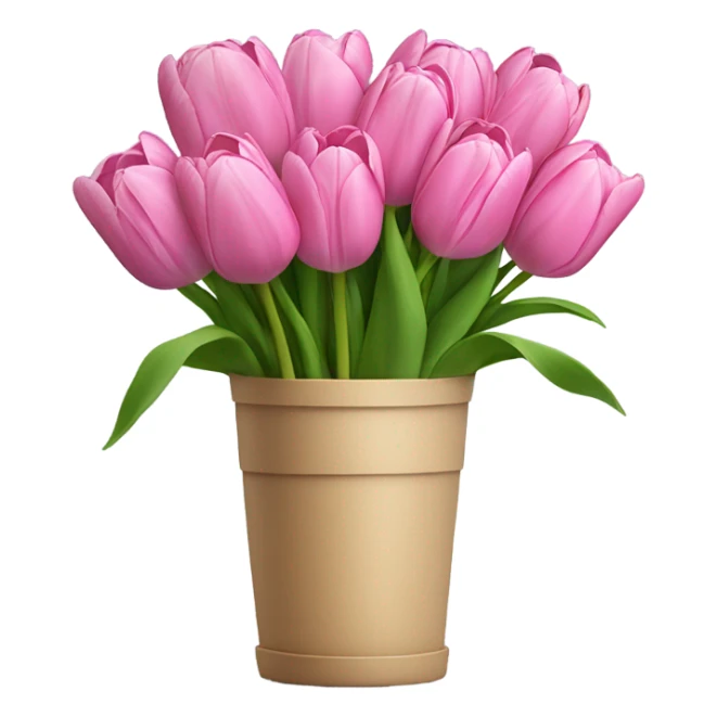 Bouquet tulips pink  sticker