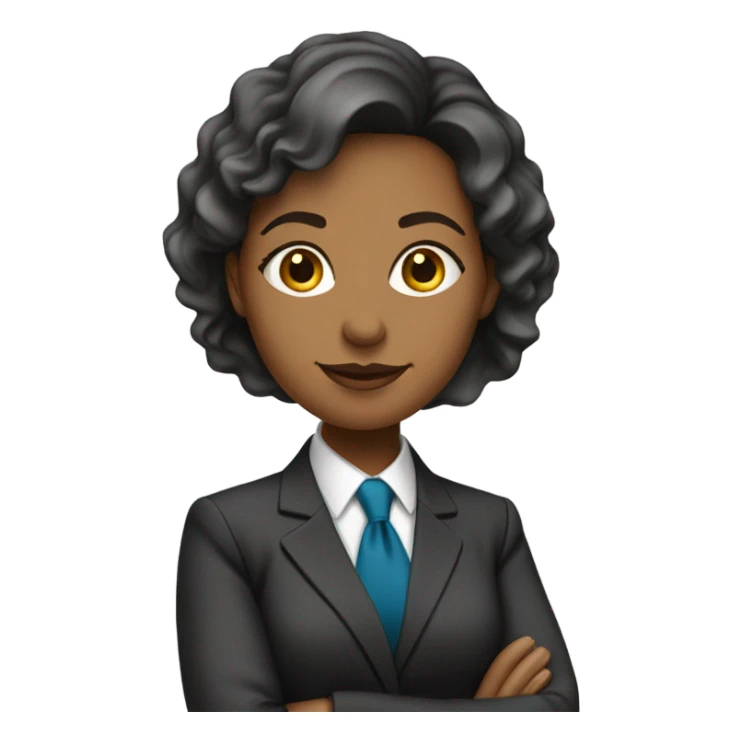 Female business banker sticker