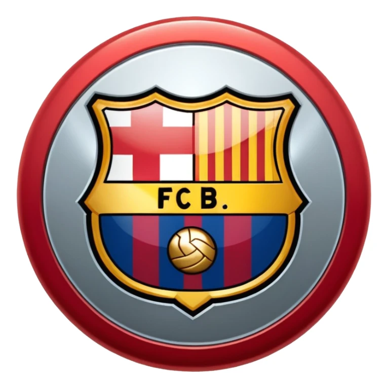 Atletico madrid vs Barcelona club logo sticker