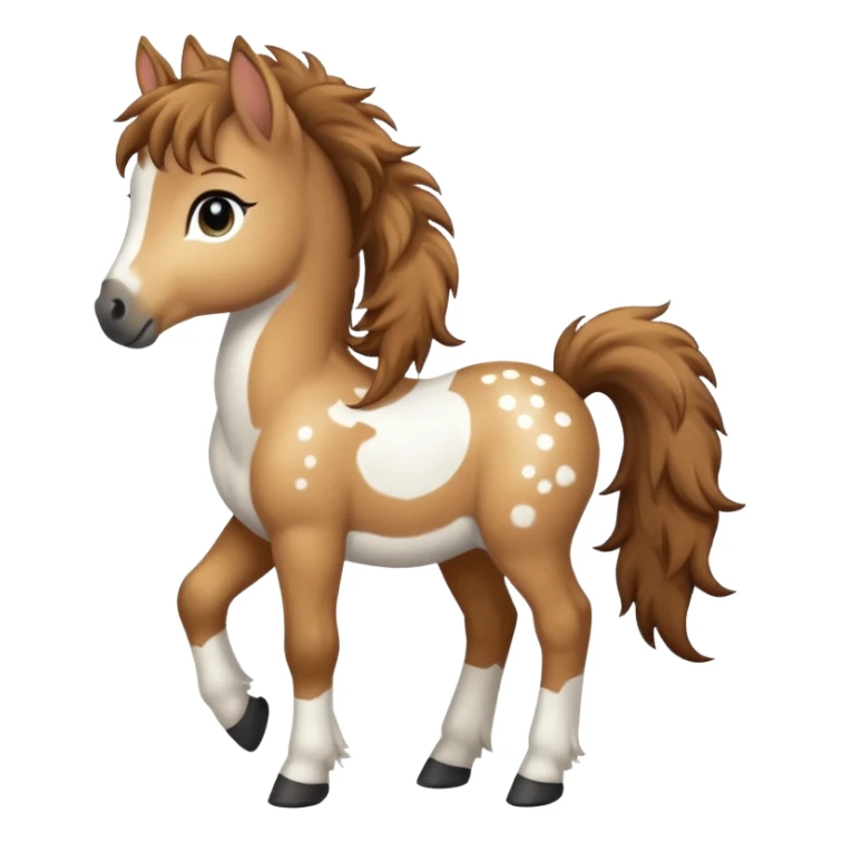 Light brown and white Gypsy vanna Foal sticker