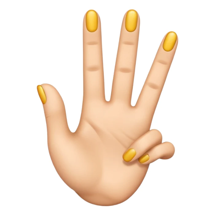 Please create a 3D emoji that shows the number "1" using "1" fingers. I’d like it to resemble the iPhone emoji style! sticker
