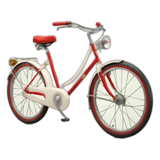 one peugeot vintage white & red bike sticker