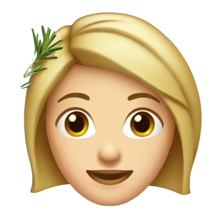 Woman with Rosemary on Head sticker