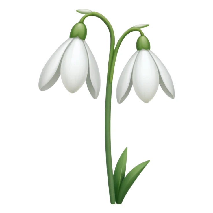 snowdrop emoji sticker