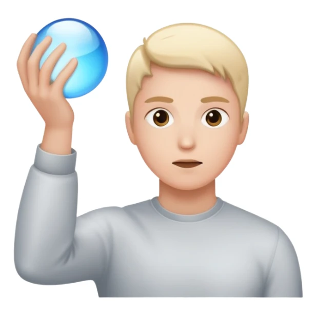 person using telekinesis powers to lift objects with their mind sticker