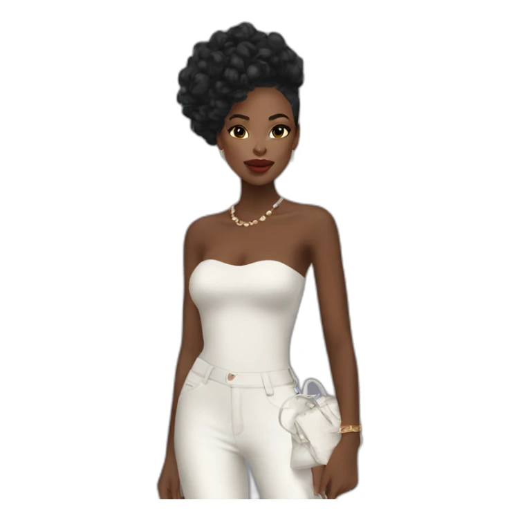 Beautiful Black women fashion week sticker