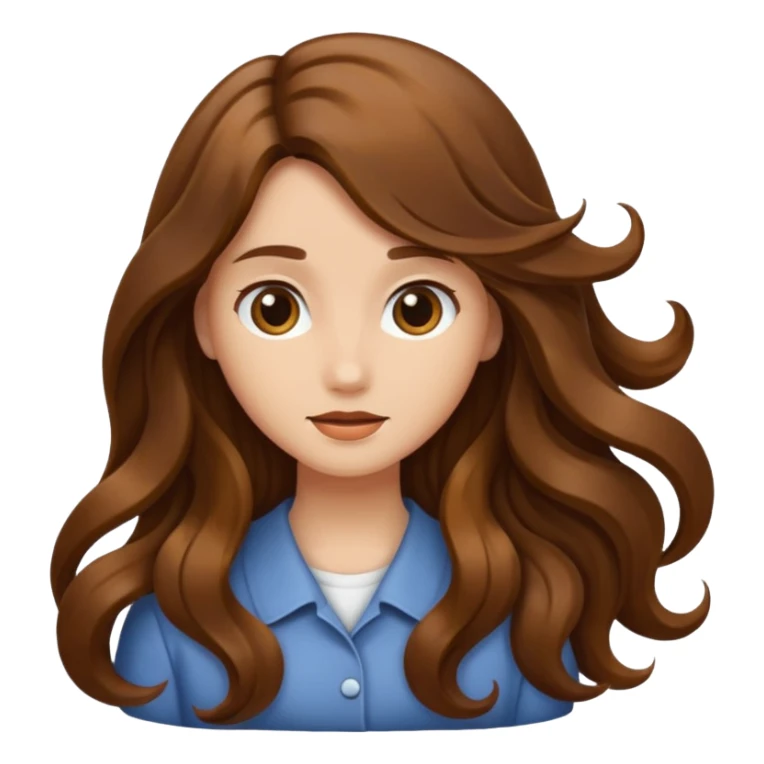 Just a long hair flowing sticker