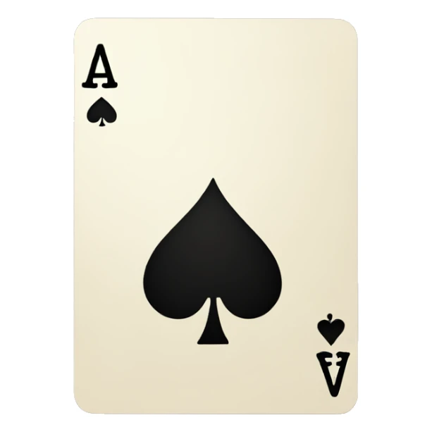 Ace of spades card sticker