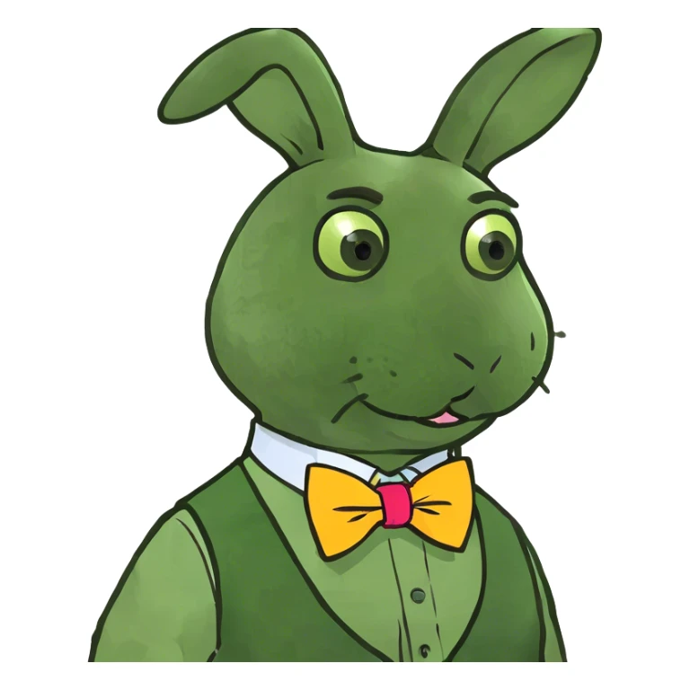 Lapin fou sticker