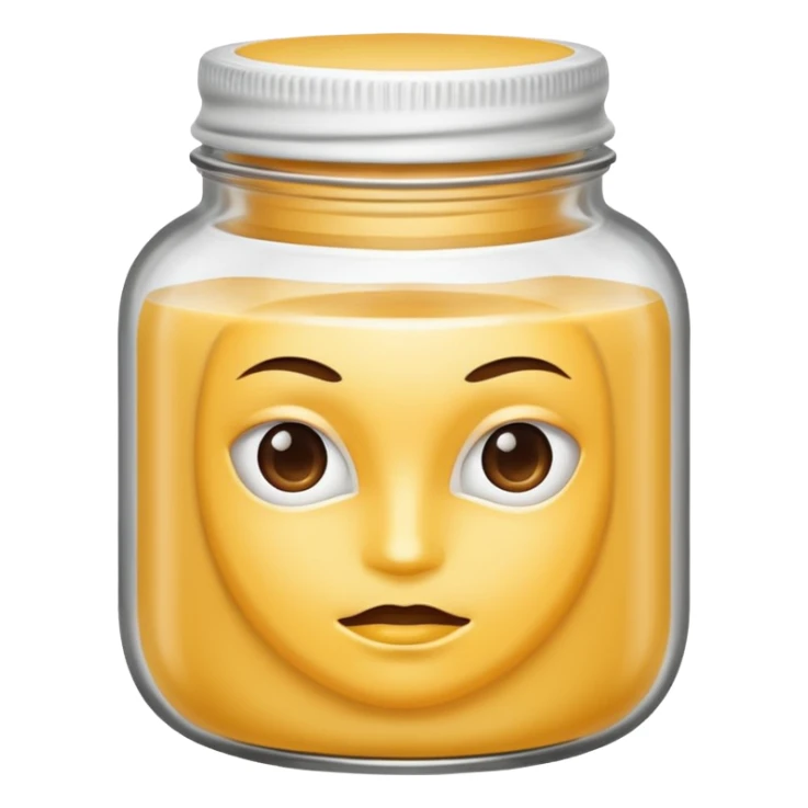 hair mask in a jar sticker