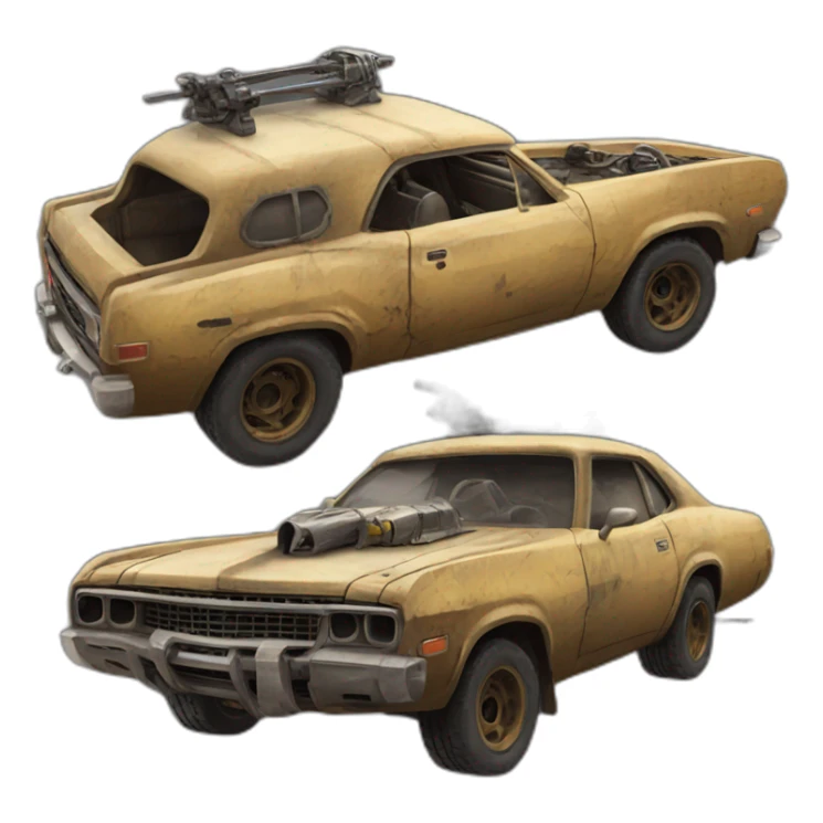 Car from fury road sticker