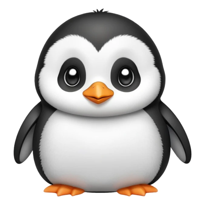 super cute adorable baby kawaii penguin sticker